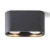 MANTOVA II mennyezeti lámpa matt fekete  230V LED GU10 2x7W
