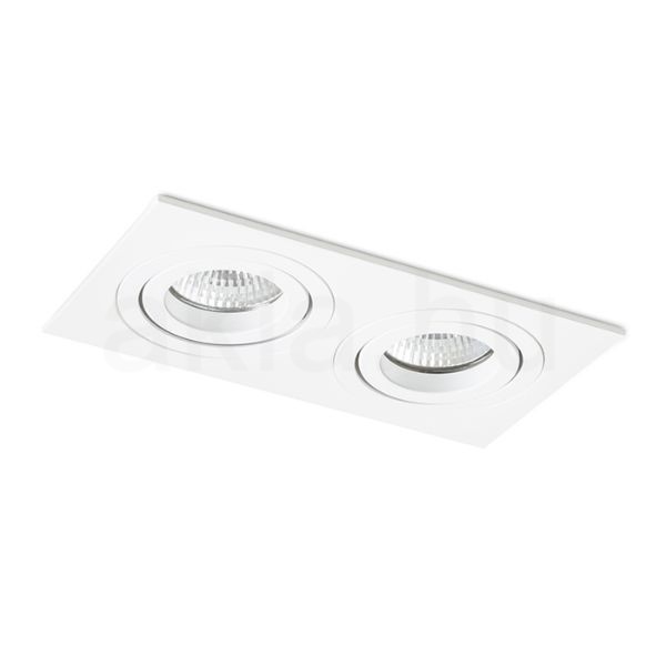 PASADENA GU10 SQ II süllyesztett lámpa fehér  230V LED GU10 2x7W