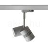 BEEBA II háromfázisú áramkörös sínre ezüstszürke  230V LED GU10 2x8W