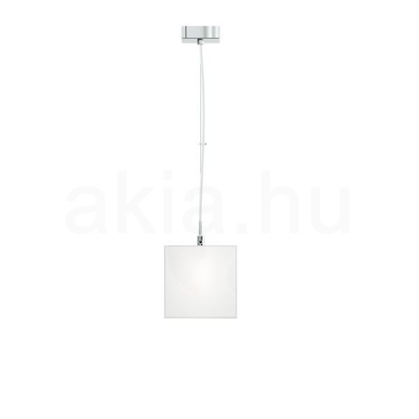 LUCIA 15x15 függő lámpa  szatén üveg/króm 230V LED G9 5W