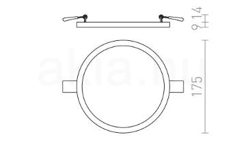 HUE R 17 süllyesztett lámpa króm 230V LED 18W 3000K