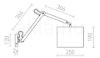 MADISON W fali lámpa fehér króm 230V LED E27 15W
