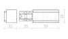 EUTRAC bal tápegység fekete  230V 