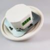 Porcelán dimmer 5–150 W teljesítménytartománnyal, fehér keretben
