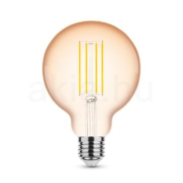 LED Filament Antikolt Gömb G95 4W E27 320° 1800K (300 lumen) dimm.
