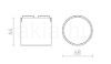 CODI a WEGA/WAWE rendszerekhez fekete  24= LED 6W 110°  3000K 4000K 6500K