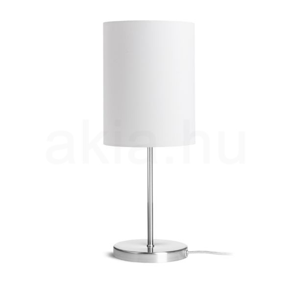 NYC/RON 15/20 asztali lámpa  Monaco petróleum kék/ezüst PVC/nikkel 230V LED E27 15W
