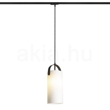 JULIETTA 31 egyfázisú áramkörös sínre  opál üveg/fekete 230V LED E27 15W
