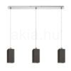 LIZ III 80 függő lámpa fekete üveg/matt nikkel 230V LED E27 3x15W