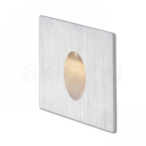 ELICA SQ süllyesztett lámpa szálcsiszolt alumínium 230V LED 3W IP54 3000K