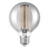 OSRAM Globe 80 DIMM füstös 230V E27 LED EQ42 1800K