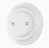 Fehér porcelán vakfedél Ø60 mm-es dobozhoz
